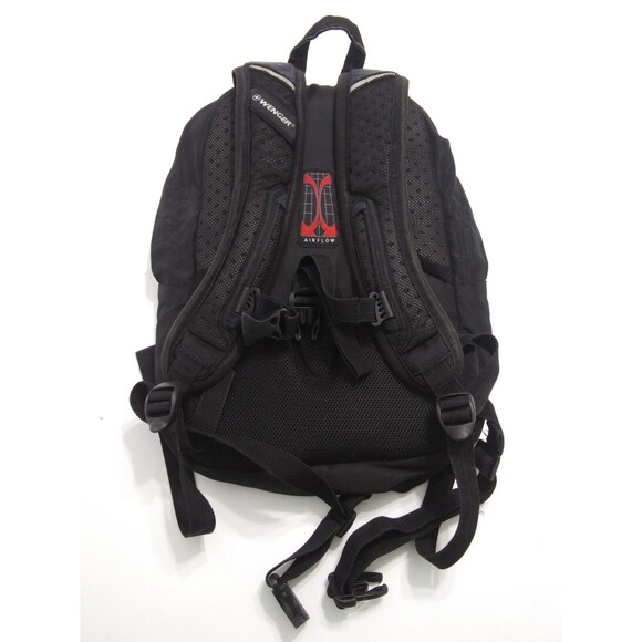 Wenger Backpack Black Laptop Airlow Tactical City Pack Hiking Trail Swiss Gear - Picture 7 of 8